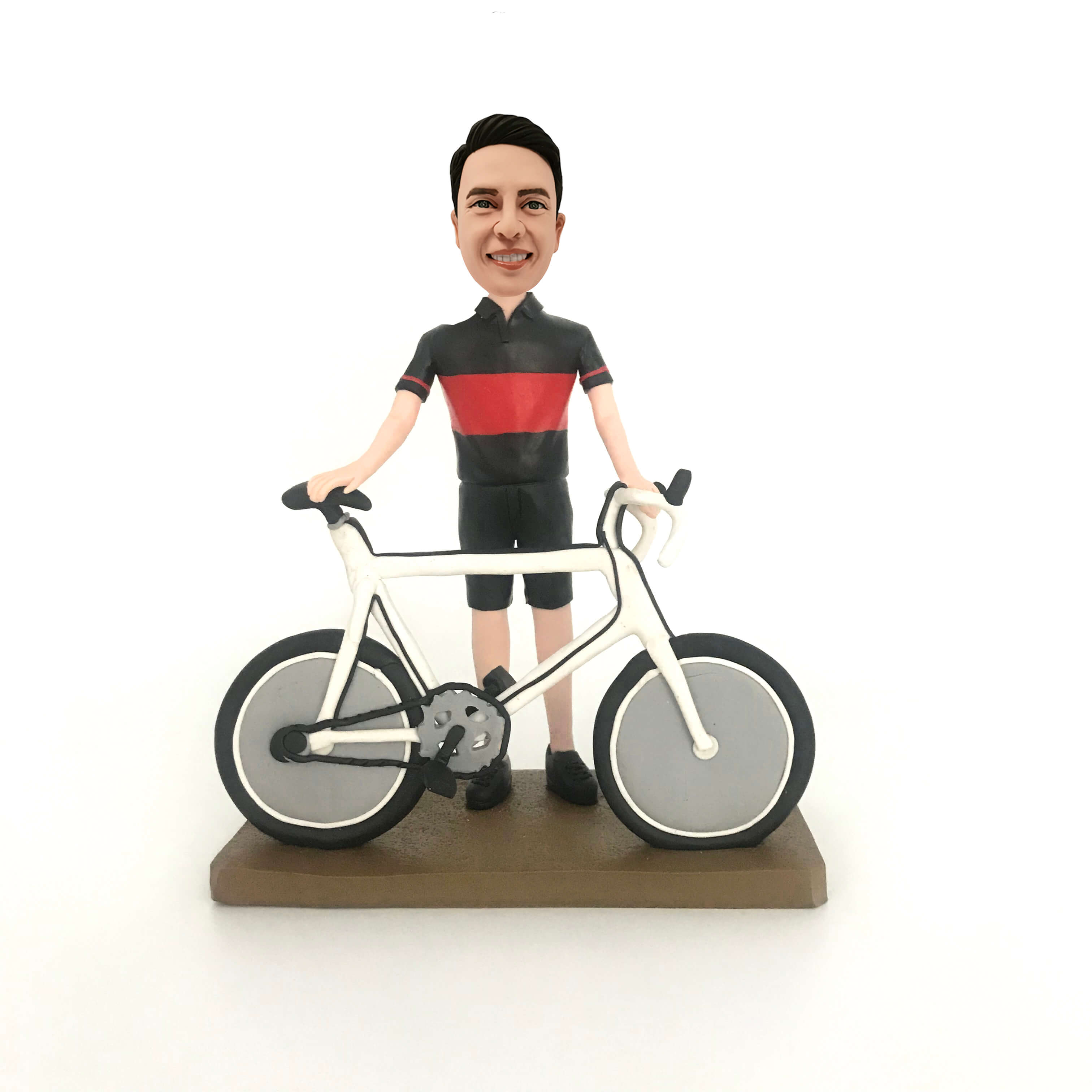 Man with Bicycle Bobblehead