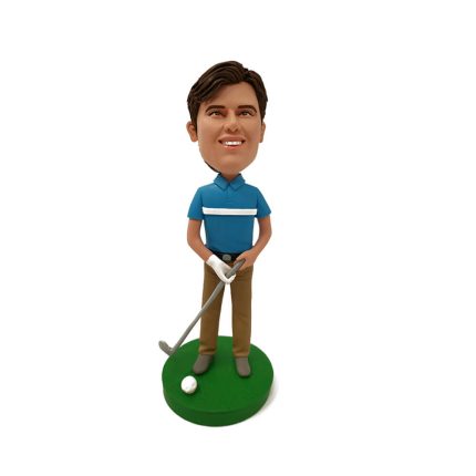 Golfer with Club Bobblehead