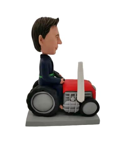 Boy Riding Tractor Bobblehead