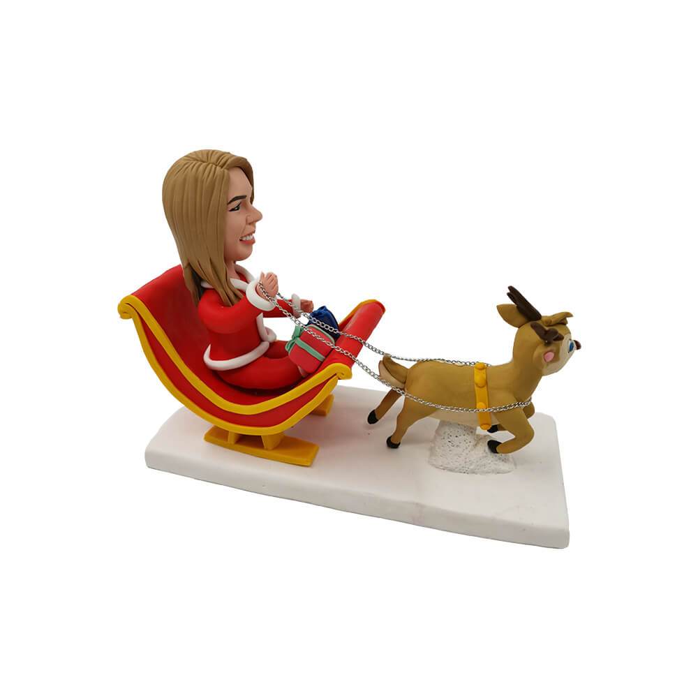 Santa Claus's Reindeer Custom Bobblehead