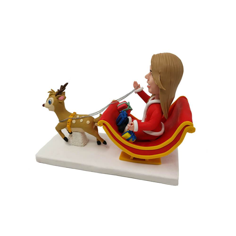 Santa Claus's Reindeer Custom Bobblehead for Christmas