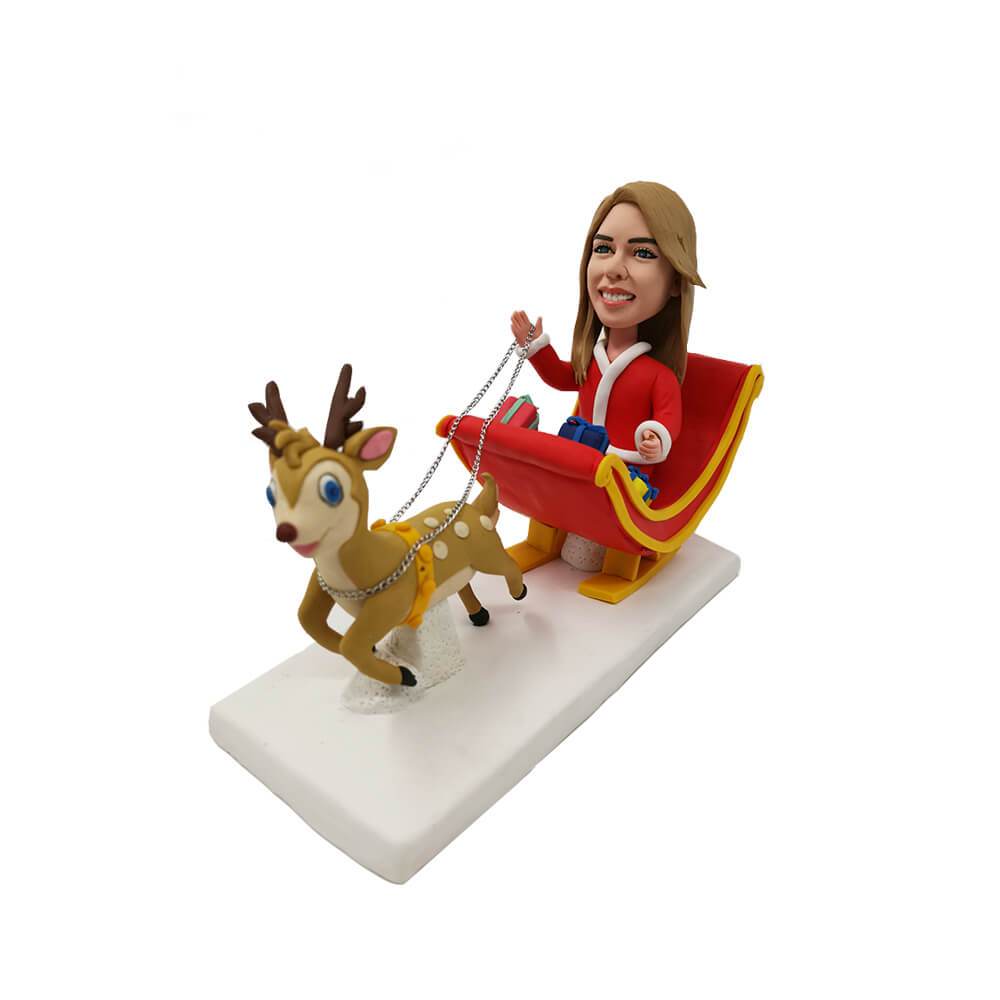 Santa Claus's Reindeer Custom Bobblehead Santa Claus's Reindeer Custom Bobblehead