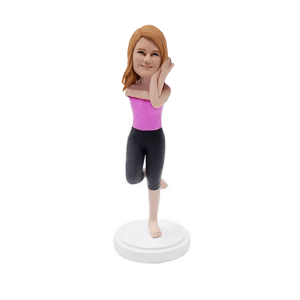Yoga Girl Custom Bobblehead Yoga Girl Custom Bobblehead
