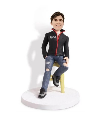 Man Sitting on a Chair Bobblehead
