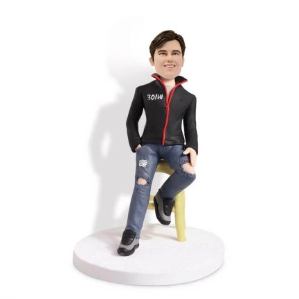 Man Sitting on a Chair Bobblehead