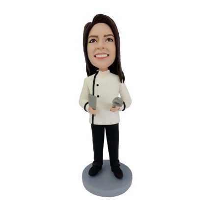 Female Chef Custom Bobblehead