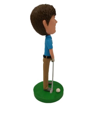Golfer with Club Bobblehead