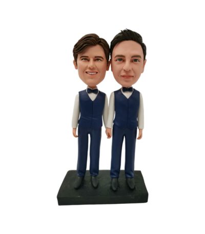 Male Couple Custom Bobblehead