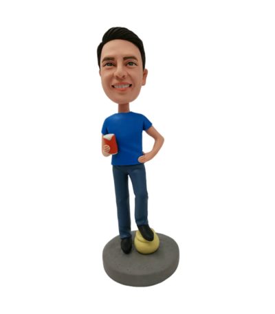 Boy Holding Beer Glass Customized Bobblehead