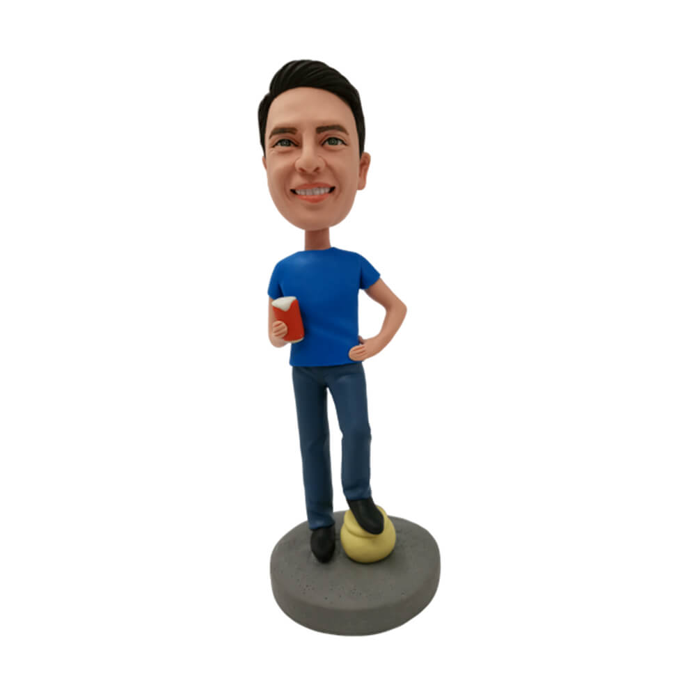 Boy Holding Beer Glass Customized Bobblehead Boy Holding Beer Glass Customized Bobblehead