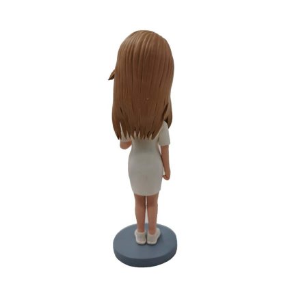 White Uniform Nurse Custom Bobblehead