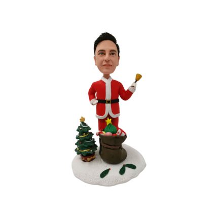 Santa with Christmas Tree Custom Bobblehead