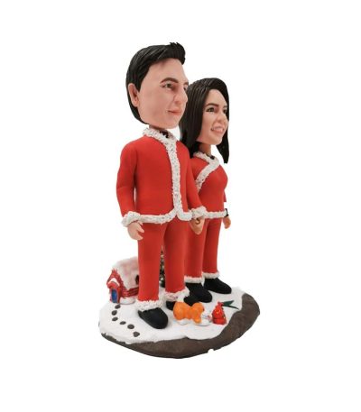 Santa Couple Custom Bobblehead