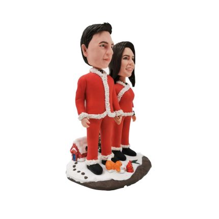 Santa Couple Custom Bobblehead