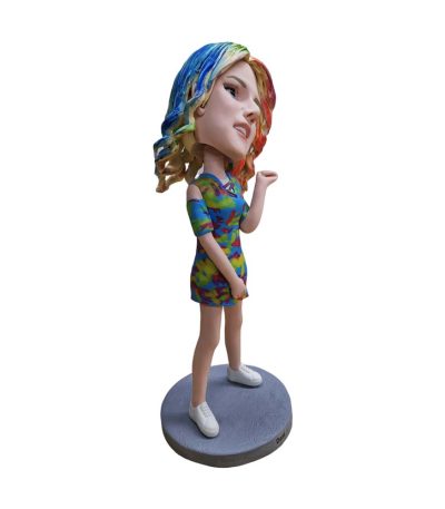 Beautiful girl bobblehead