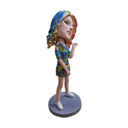 Beautiful girl bobblehead