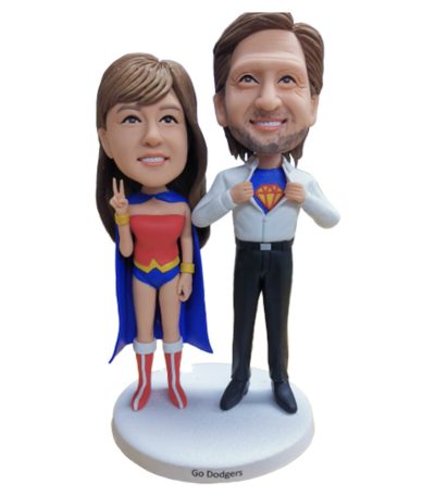 Superhero Couple Bobblehead