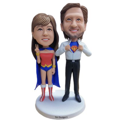 Superhero Couple Bobblehead