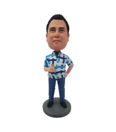 Man Holding Beer Custom Bobbleheads