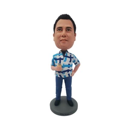 Man Holding Beer Custom Bobbleheads