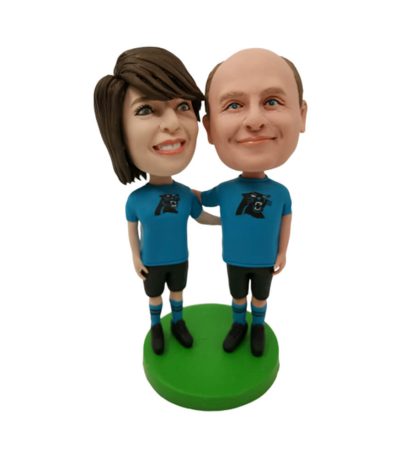 Blue Couple Suit Custom Bobblehead