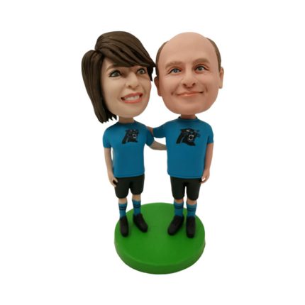 Blue Couple Suit Custom Bobblehead