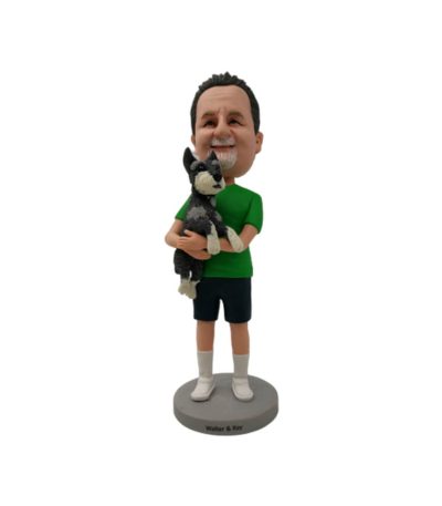 Single Bobblehead With One Pet Fully Customized Bobblehead