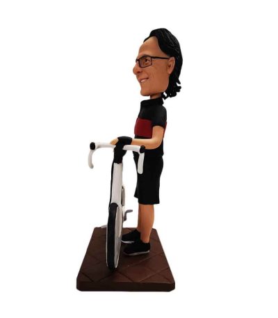 Man with Bicycle Customized Bobblehead