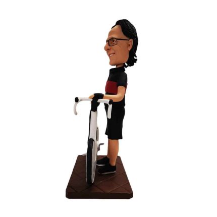 Man with Bicycle Customized Bobblehead