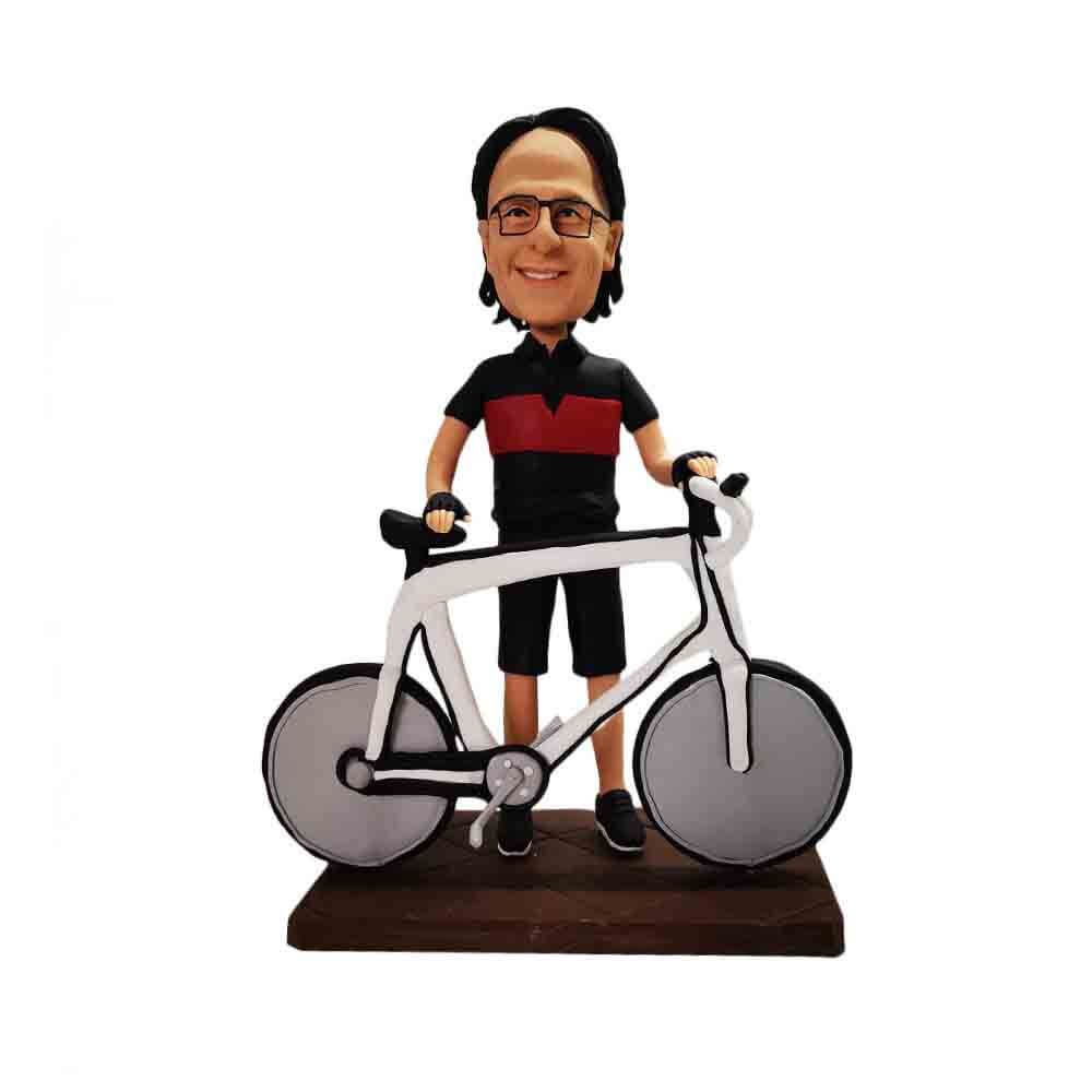 Man with Bicycle Bobblehead Man with Bicycle Bobblehead