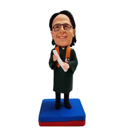 Boy Fresh From Graduation Personalized Bobblehead