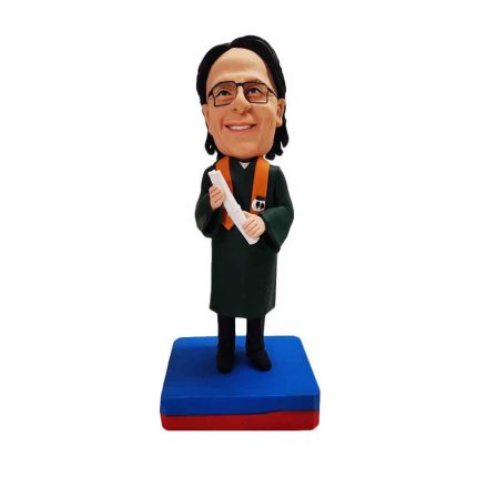 Boy Fresh From Graduation Personalized Bobblehead