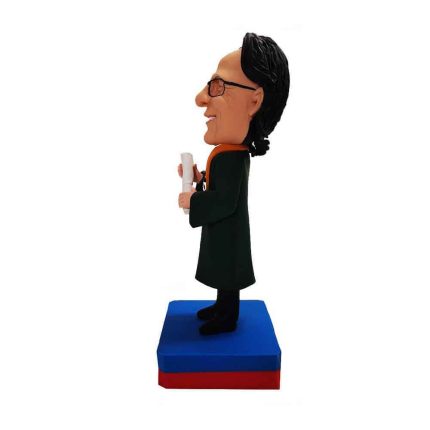 Boy Fresh From Graduation Personalized Bobblehead