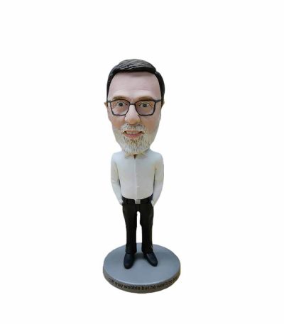 White Suit Businessman Bobblehead