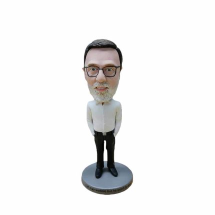 White Suit Businessman Bobblehead