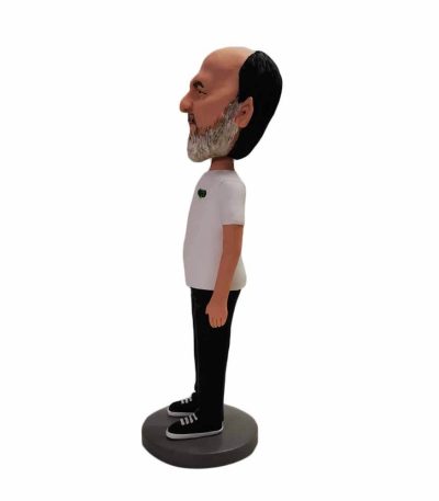 Chill Bearded Guy In White Shirt Custom Bobbleheads