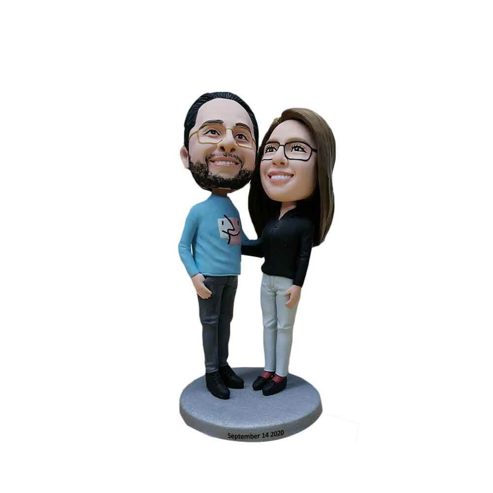Gorgeous Couple Personalized Bobblehead Gorgeous Couple Personalized Bobblehead