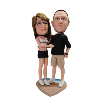 Couple In Stylish Outfit Custom Bobbleheads
