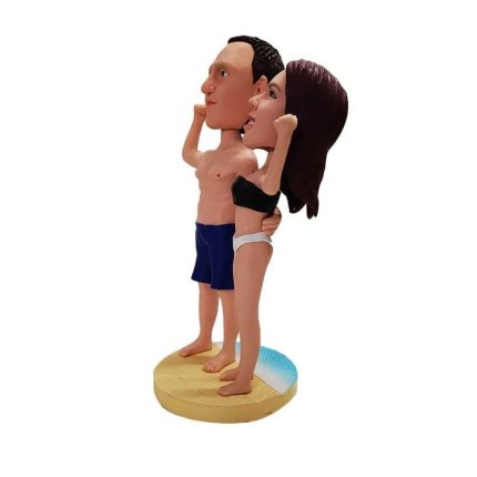 Couple With Fit Body In Swimwear Custom Bobblehead
