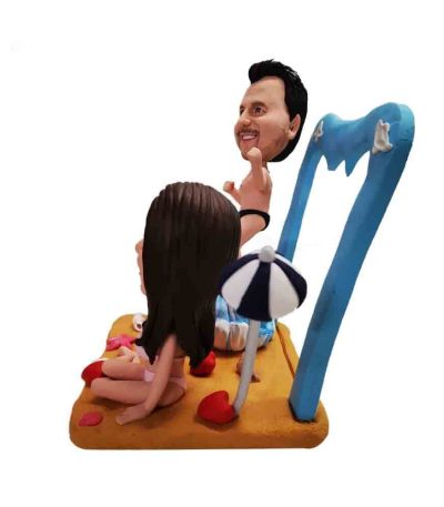 Couple on The Beach Custom Bobblehead