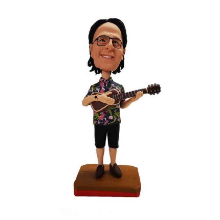Musical Guy With Guitar Custom Bobblehead