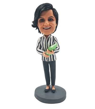 Female Math Teacher Customized Bobblehead