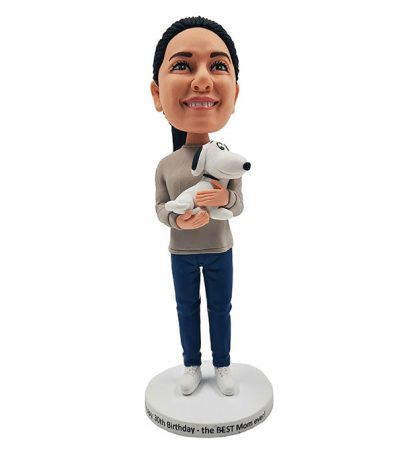 Girl With Snoopy Customized Bobblehead
