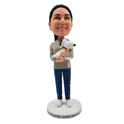 Girl With Snoopy Customized Bobblehead