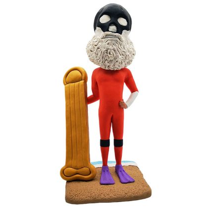 Mysterious Cartoon Diver Fully Personalized Customized Bobblehead
