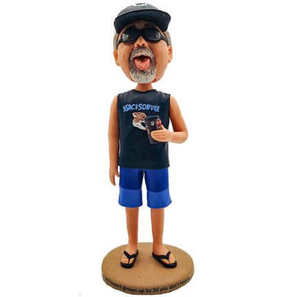 Naughty Dad Wearing Sunglasses Customized Bobblehead