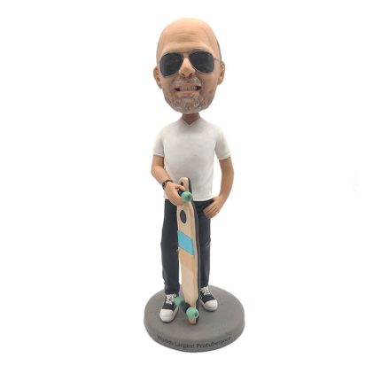 Skateboarder Wearing Sunglasses Customized Bobblehead