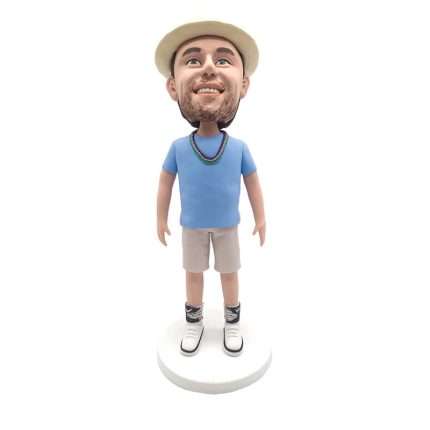 Hawaiian in Leisure Suit Customized Bobblehead