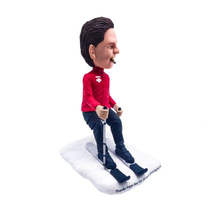 World's Coolest Skier with Cigarette Custom Bobblehead