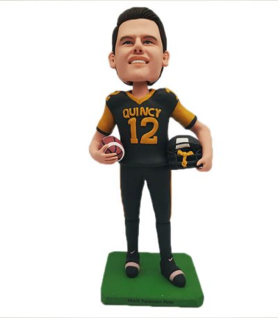 Unique Bobblehead Gift for Football Player